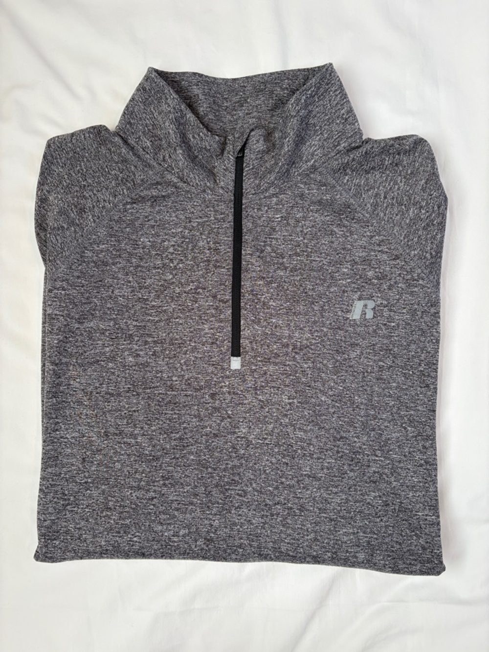 Russell Athletic Dri-Power 360 Quarter-Zip Pullover Men's XL Gray Black Heather